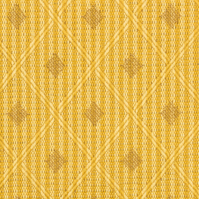 CROISILLON Jaune - Tissu Jacquard plat