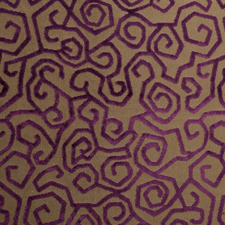 ALTEA Violet - Tissu Jacquard Velours