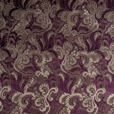 IMPULSE Violet - Tissu Jacquard Velours