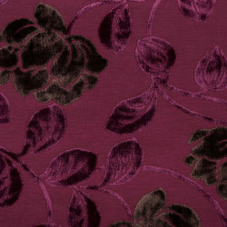 BEWLEY Aubergine - Tissu Jacquard Velours