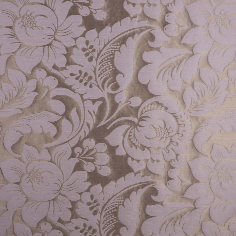 SABAH Peony - Tissu Jacquard Damassé