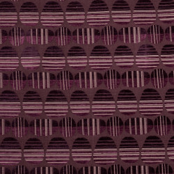 NUALIS Prune - Tissu Jacquard Chenillé