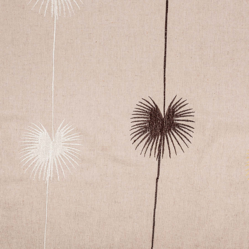 JARDIN TROPICAL - Tissu Jacquard Brodé Taffetas