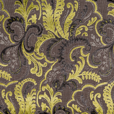 IMPULSE Anis - Tissu Jacquard Velours
