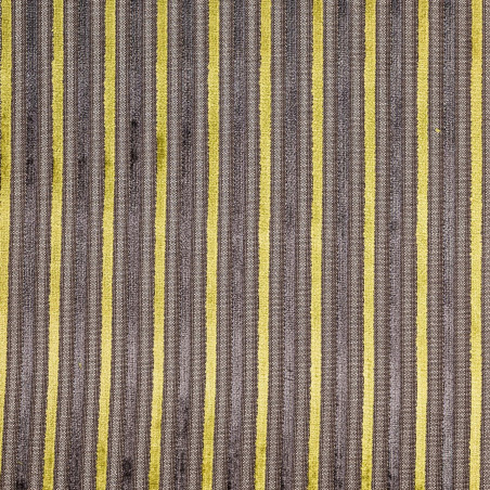 IMPULSE Rayé Anis - Tissu Jacquard Velours 