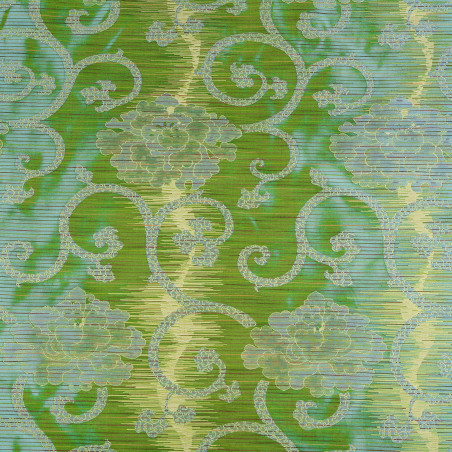 HIGHGATE Vert - Tissu Jacquard Taffetas