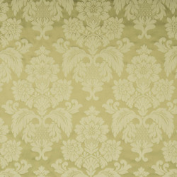 DAMAS MEDAILLON Tilleul - Tissu Jacquard Damassé