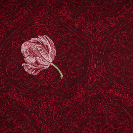 VICTORIA - Tissu Jacquard Taffetas brodé