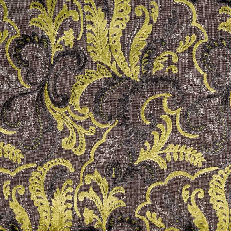 IMPULSE Anis - Tissu Jacquard Velours